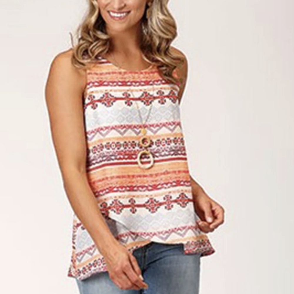 NWT Roper | Multi Aztec Western Tank | Womens Large